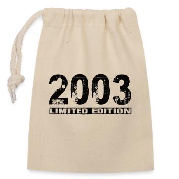 Édition limitée 2003 - Sac cadeau en coton avec cordon (14 x 20 cm) - nature - Devant