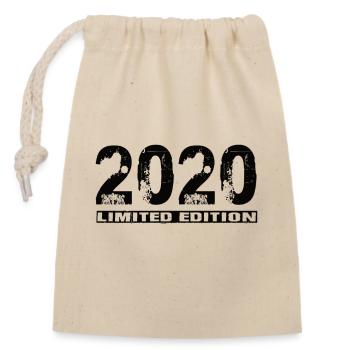 Limited Edition 2020 - Verschließbarer Geschenkbeutel aus Baumwolle (14x20cm) - Natur - Vorne
