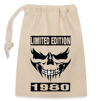Édition limitée 1980 - Sac cadeau en coton avec cordon (14 x 20 cm) - nature - Devant