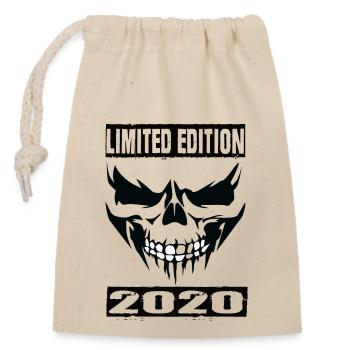 Limited Edition 2020 - Verschließbarer Geschenkbeutel aus Baumwolle (14x20cm) - Natur - Vorne