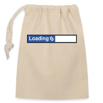 Grossesse Baby shower Babyshower Boy Girl - Sac cadeau en coton avec cordon (14 x 20 cm) - nature - Devant