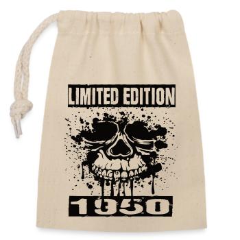 Limited Edition 1950 - Closable cotton gift bag (14x20cm) - nature - Front