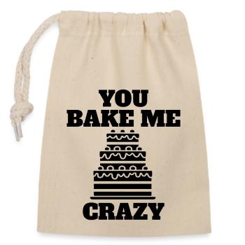Bäcker Konditorei Backen Konditor Bäckerei - Verschließbarer Geschenkbeutel aus Baumwolle (14x20cm) - Natur - Vorne