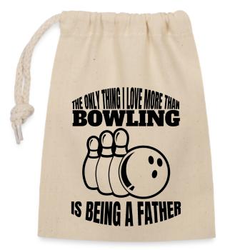 Bowling Kegelverein Kegeln Bowler Bowlingverein - Sac cadeau en coton avec cordon (14 x 20 cm) - nature - Devant