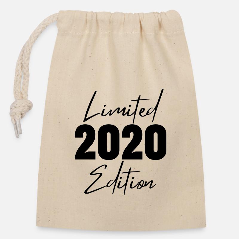 2020 Limited Edition - Closable cotton gift bag (14x20cm) - nature