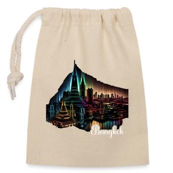 Bangkok Thailand Thai Travel Bangkok Outfit. - Verschließbarer Geschenkbeutel aus Baumwolle (14x20cm) - Natur - Vorne