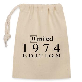 Édition limitée 1974 - Sac cadeau en coton avec cordon (14 x 20 cm) - nature - Devant