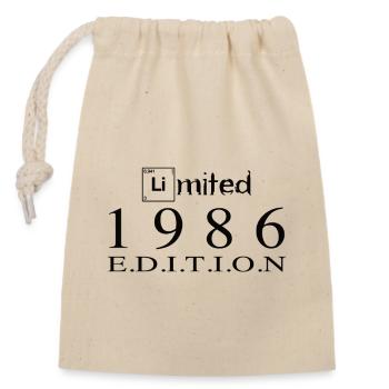 Limited Edition 1986 - Closable cotton gift bag (14x20cm) - nature - Front