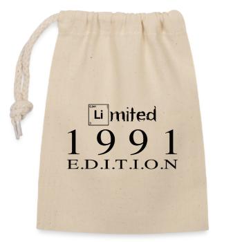 Limited Edition 1991 - Closable cotton gift bag (14x20cm) - nature - Front