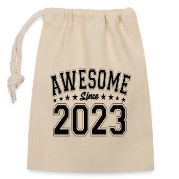 Génial depuis 2023 Anniversaire 2023 Millésime 2023 - Sac cadeau en coton avec cordon (14 x 20 cm) - nature - Devant
