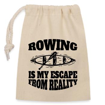 Rowing Team Rowing Rowing Club Rowing - Closable cotton gift bag (14x20cm) - nature - Front