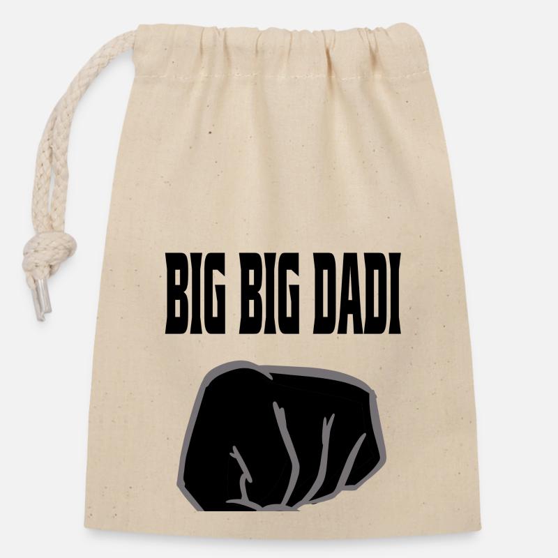 Big Dadi - Closable cotton gift bag (14x20cm) - nature