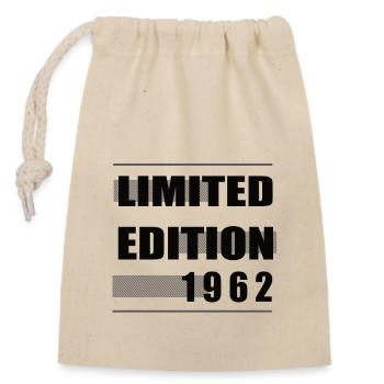 Limited Edition 1962 - Verschließbarer Geschenkbeutel aus Baumwolle (14x20cm) - Natur - Vorne