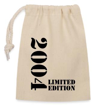 2004 Édition Limitée Anniversaire Cadeau Femme Mari - Sac cadeau en coton avec cordon (14 x 20 cm) - nature - Devant