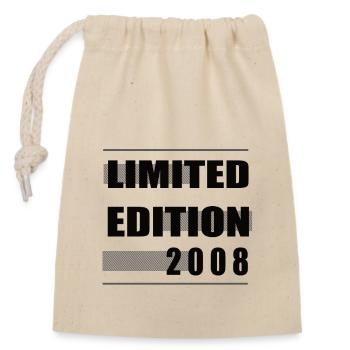 Limited Edition 2008 - Verschließbarer Geschenkbeutel aus Baumwolle (14x20cm) - Natur - Vorne