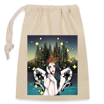 Rêve Fantaisie Elfe Créatures mythiques Contes de fées magiques - Sac cadeau en coton avec cordon (14 x 20 cm) - nature - Devant