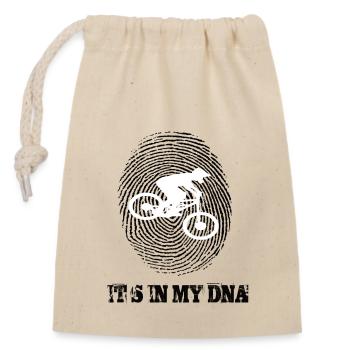 Downhill Mountainbike Its In My Dna - Closable cotton gift bag (14x20cm) - nature - Front