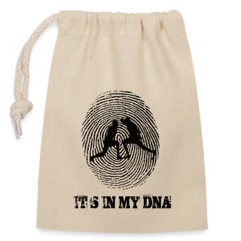 Clôturer son ADN - Sac cadeau en coton avec cordon (14 x 20 cm) - nature - Devant