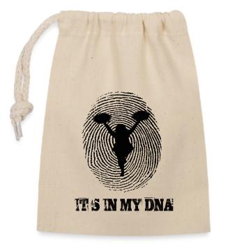 Cheerleading c’est dans mon ADN - Sac cadeau en coton avec cordon (14 x 20 cm) - nature - Devant