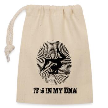 Yoga Its In My Dna - Closable cotton gift bag (14x20cm) - nature - Front
