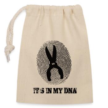 Le jardinage est dans mon ADN - Sac cadeau en coton avec cordon (14 x 20 cm) - nature - Devant