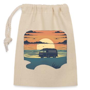 Camper - Verschließbarer Geschenkbeutel aus Baumwolle (14x20cm) - Natur - Vorne