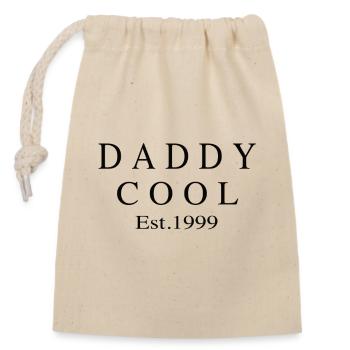Daddy Cool est 1999 - Verschließbarer Geschenkbeutel aus Baumwolle (14x20cm) - Natur - Vorne