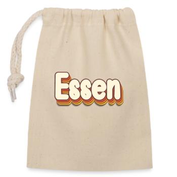 Essenerin Essener Essen - Closable cotton gift bag (14x20cm) - nature - Front