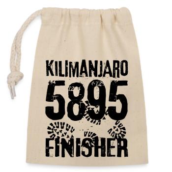 Kilimanjaro Finisher Bergsteigen in Tanzania Kenya - Verschließbarer Geschenkbeutel aus Baumwolle (14x20cm) - Natur - Vorne