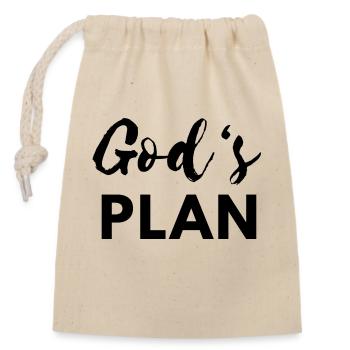 Gods Plan Dwizzy Rap Rappeur Hip Hop Drizzy - Sac cadeau en coton avec cordon (14 x 20 cm) - nature - Devant