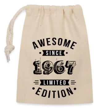 Génial depuis 1967 édition limitée - Sac cadeau en coton avec cordon (14 x 20 cm) - nature - Devant