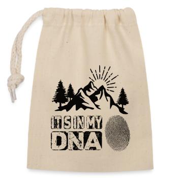 Wandern Its In My Dna - Verschließbarer Geschenkbeutel aus Baumwolle (14x20cm) - Natur - Vorne