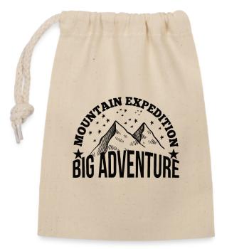 Mountains - Closable cotton gift bag (14x20cm) - nature - Front