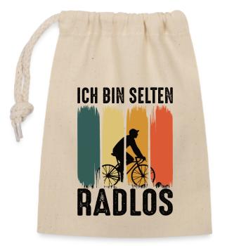 Rennrad Radsport Rennräder Rennradfahrer - Verschließbarer Geschenkbeutel aus Baumwolle (14x20cm) - Natur - Vorne