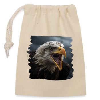 Aulne pygargue à tête blanche oiseau aigle pierre - Sac cadeau en coton avec cordon (14 x 20 cm) - nature - Devant