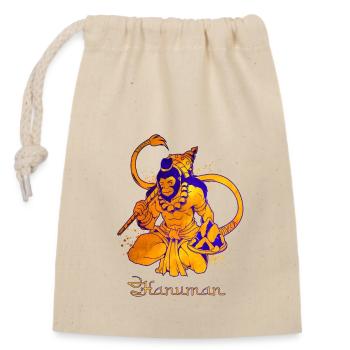 Hindu God - Lakshmi - Closable cotton gift bag (14x20cm) - nature - Front