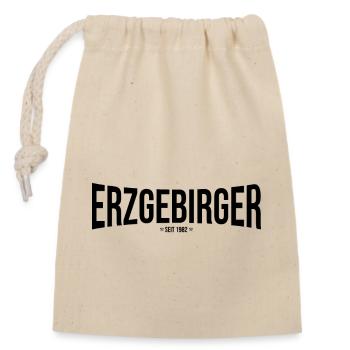 Erzgebirger seit 1982 - Verschließbarer Geschenkbeutel aus Baumwolle (14x20cm) - Natur - Vorne