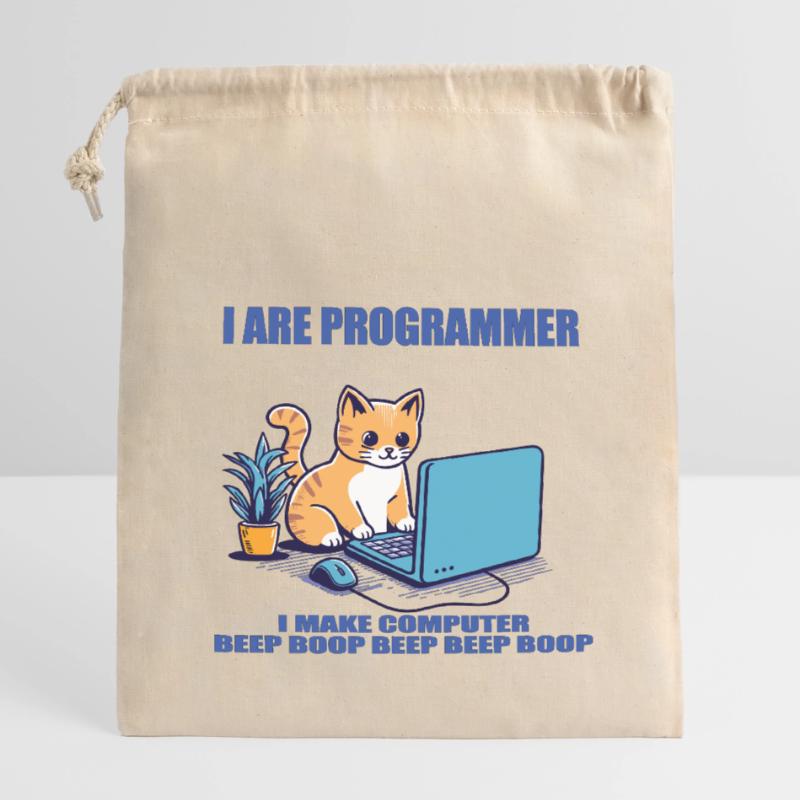Ich bin Programmierer Verschließbarer Geschenkbeutel aus Baumwolle (14x20cm)