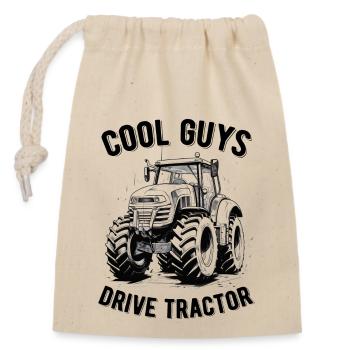 Cool Boys Conduite Tracteur Cadeau Agriculteur Agriculteur - Sac cadeau en coton avec cordon (14 x 20 cm) - nature - Devant