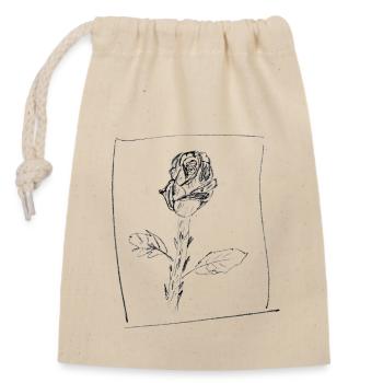 rosenbaum for bright - Verschließbarer Geschenkbeutel aus Baumwolle (14x20cm) - Natur - Vorne