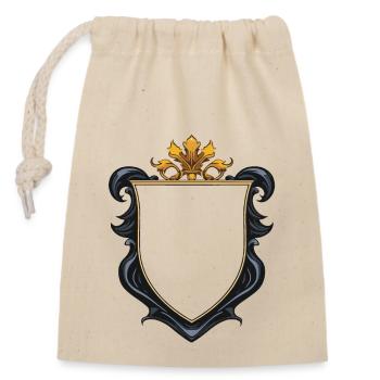 Symbole des armoiries - Sac cadeau en coton avec cordon (14 x 20 cm) - nature - Devant