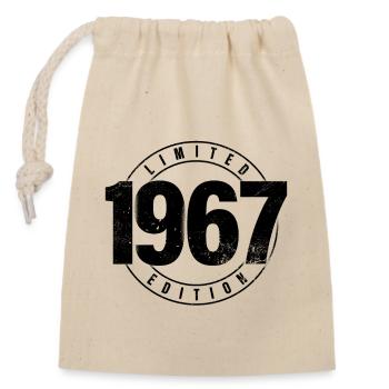 Limited Edition 1967 Birth Year Urban Birthday - Closable cotton gift bag (14x20cm) - nature - Front