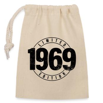 Limited Edition 1969 Year of Birth Urban Birthday - Closable cotton gift bag (14x20cm) - nature - Front