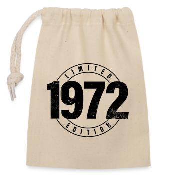 Limited Edition 1972 Birth Year Urban Birthday - Closable cotton gift bag (14x20cm) - nature - Front