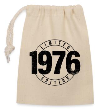 Limited Edition 1976 Birth Year Urban Birthday - Closable cotton gift bag (14x20cm) - nature - Front