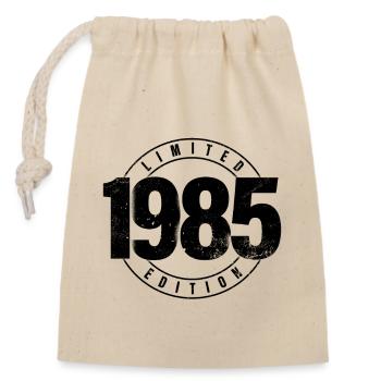 Limited Edition 1985 Year of Birth Urban Birthday - Closable cotton gift bag (14x20cm) - nature - Front