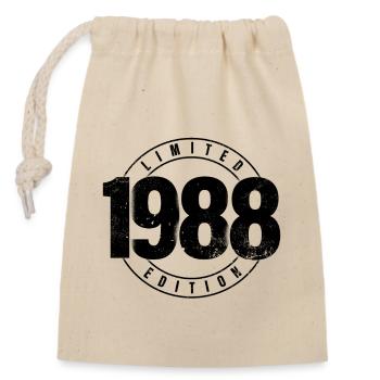 Limited Edition 1988 Year of Birth Urban Birthday - Closable cotton gift bag (14x20cm) - nature - Front