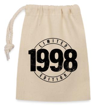 Limited Edition 1998 Year of Birth Urban Birthday - Closable cotton gift bag (14x20cm) - nature - Front