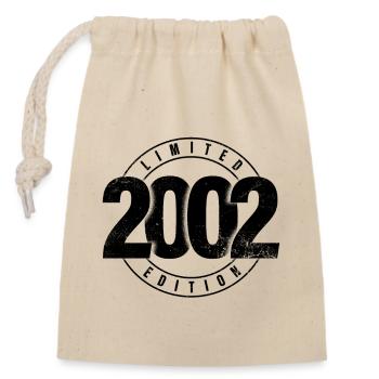 Limited Edition 2002 Year of Birth Urban Birthday - Closable cotton gift bag (14x20cm) - nature - Front