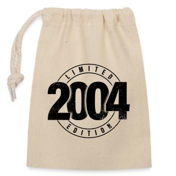 Limited Edition 2004 Year of Birth Urban Birthday - Closable cotton gift bag (14x20cm) - nature - Front